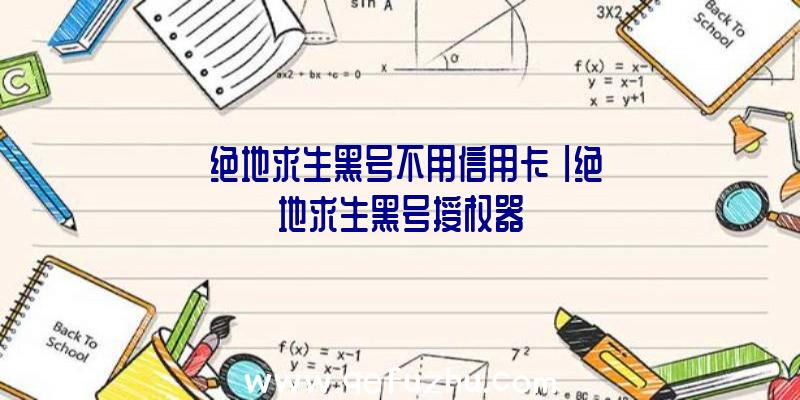 「绝地求生黑号不用信用卡」|绝地求生黑号授权器